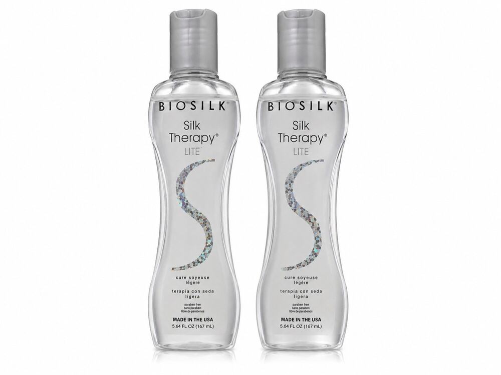BioSilk Silk Therapy Lite Leave-In Treatment 5.64 oz 167ml Duo Pack 2 Bottles